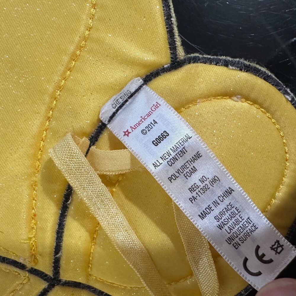 American Girl Bee Costume Dress With Sequin Stripes dress and wings only 2014 - Picture 2 of 10